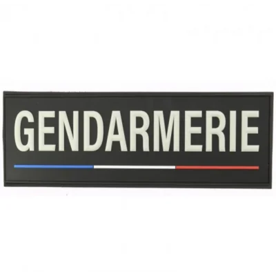 Flap dos gilet 28X10 PVC 3D FN/LB GENDARMERIE