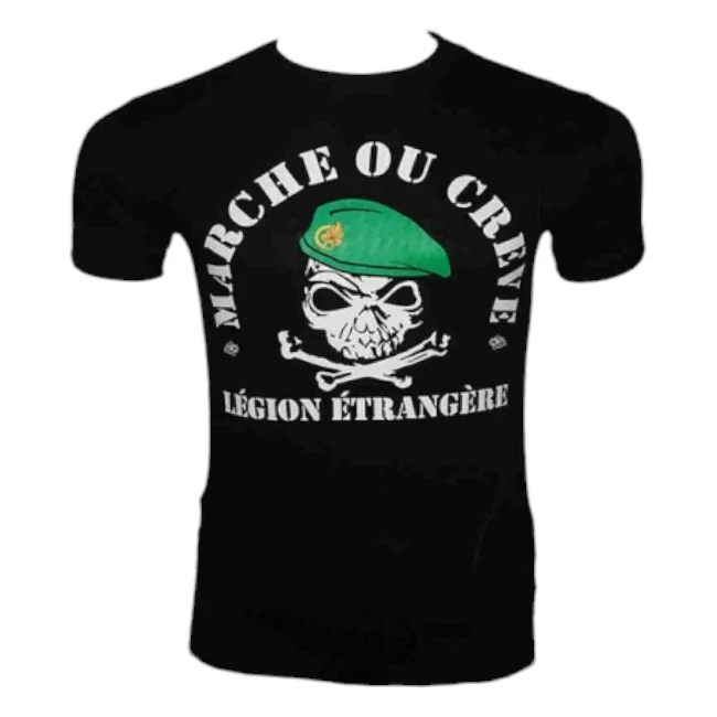 T-Shirt Marche ou Crève + Code d'Honneur Légion Étrangère