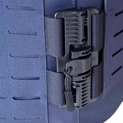 Gilet Parre Balles Quick Release Laser Cut IIIA Full Tactical PM Bleu Marin LPSA by ADAROM