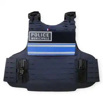 Gilet Parre Balles Quick Release Laser Cut IIIA Full Tactical PM Bleu Marin LPSA by ADAROM