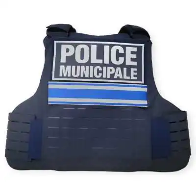 Gilet Parre Balles Quick Release Laser Cut IIIA Full Tactical PM Bleu Marin LPSA by ADAROM