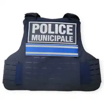 Gilet Parre Balles Quick Release Laser Cut IIIA Full Tactical PM Bleu Marin LPSA by ADAROM