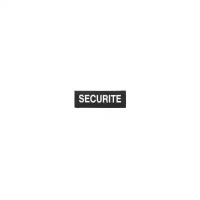 Dossard retro-reflechissant Sécurité 12X4 cm Noir/Blanc GK Pro