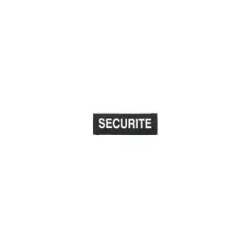 Dossard retro-reflechissant Sécurité 12X4 cm Noir/Blanc GK Pro