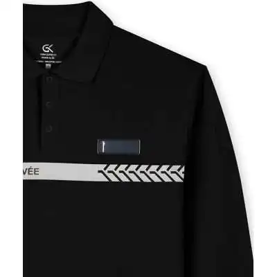 Polo manches longues sécurité privée Noir GK SAFETEK