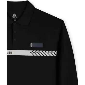 Polo manches longues sécurité privée Noir GK SAFETEK