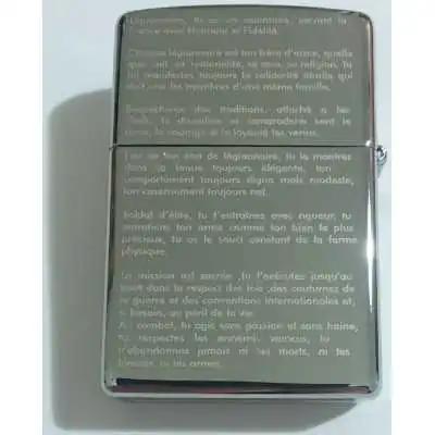 ZIP-86Z532 BRIQUET ZIPPO CODE DU LEGIONNAIRE by ADAROM