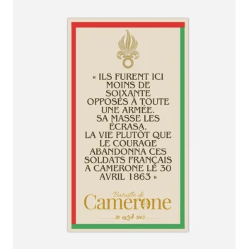 Carte aimantée Légion Camerone 8,5x5cm
