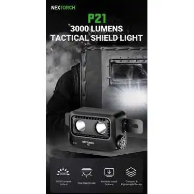 NEX-P21 Lampe de Bouclier P21 3000 Lumens Nextorch by ADAROM
