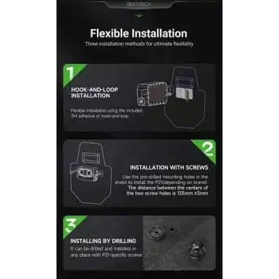 NEX-P21 Lampe de Bouclier P21 3000 Lumens Nextorch by ADAROM