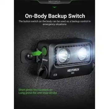 Lampe de Bouclier P21 3000 Lumens Nextorch