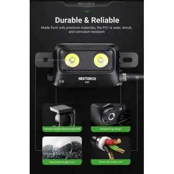 Lampe de Bouclier P21 3000 Lumens Nextorch