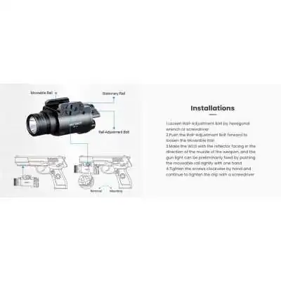 NEX-WL13 Lampe tactique d'arme WL13 NEXTORCH by ADAROM