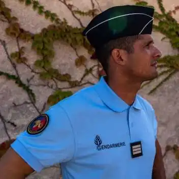 Polo Gendarmerie Cooldry OPEX 19 BLEU by ADAROM
