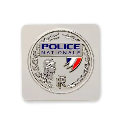 Médaille Police Nationale à support carré - GK Pro