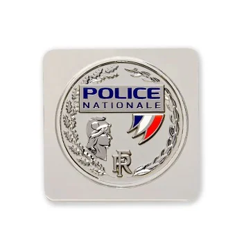 Médaille Police Nationale à support carré - GK Pro
