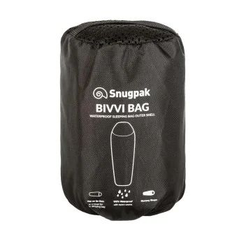 Sursac de couchage BIVVI BAG Snugpak 019 NOIR compacté