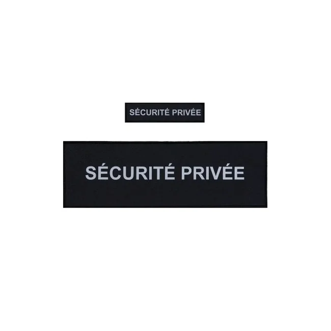 Flaps “SECURITE PRIVEE” Noir HV (poitrine et dos) 3x12cm+10x30cm GK Pro Flaps “SECURITE PRIVEE” Noir HV (poitrine et dos) 3x12cm+10x30cm GK Pro