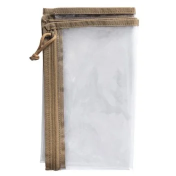 Porte-carte transparent Expédition tan