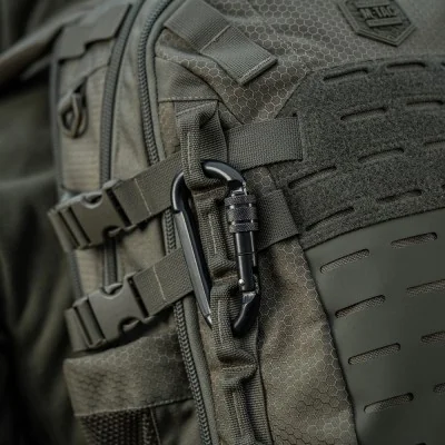 Mousqueton a verrouillage 10 cm Acier 20.45kN M-Tac Noir