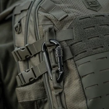 Mousqueton a verrouillage 10 cm Acier 20.45kN M-Tac Noir