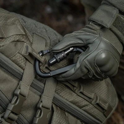 Mousqueton a verrouillage 10 cm Acier 20.45kN M-Tac Noir