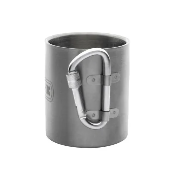 Mug isotherme en acier avec mousqueton 280ml M-tac