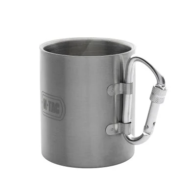 Mug isotherme en acier avec mousqueton 280ml M-tac