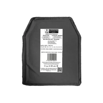 Plaque balistique souple 0.450kg NIJ IIIA 250X300MM 10 joules LPSA
