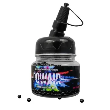 Billes acier Noir (BBs) Cal. 4.5 x 1500 POWAIR pour armes a air*