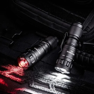 Lampe Tactique TA21 Rechargeable rouge/blanc 1300Lum*