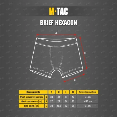 Boxer Hexagon Coolmax M-Tac Noir