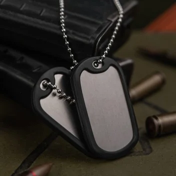Plaque d'identité Dog-Tag US Militaire M-Tac