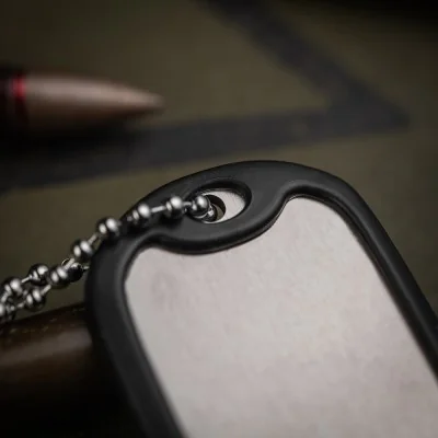 Plaque d'identité Dog-Tag US Militaire M-Tac