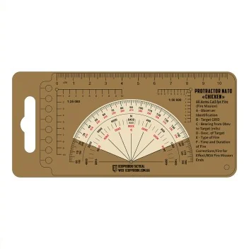Règle tactique Ecopybook Protractor NATO Chicken M-Tac