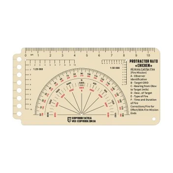 Règle tactique Ecopybook Protractor NATO Chicken M-Tac