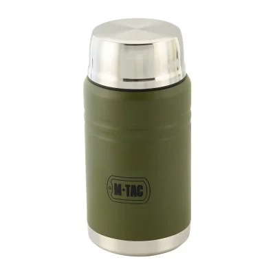 Thermos acier 750ml avec cuillère pliante M-Tac Olive