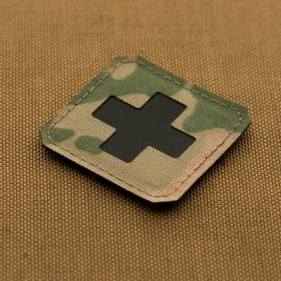 Patch Médical Croix Noir 4.5x4.5cm M-Tac Multicam