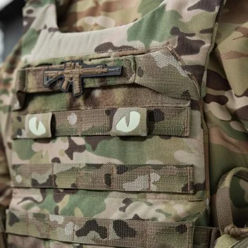 Patch Molle x2 Yeux de Tigre 4 x2.5cm M-Tac Multicam