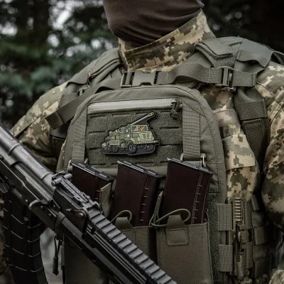 Patch Velcro CAESAR PVC 10x6.4cm M-Tac Olive