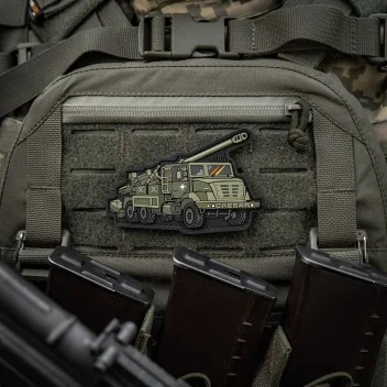 Patch Velcro CAESAR PVC 10x6.4cm M-Tac Olive