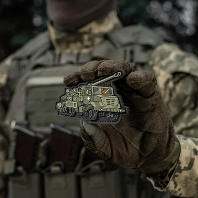 Patch Velcro CAESAR PVC 10x6.4cm M-Tac Olive