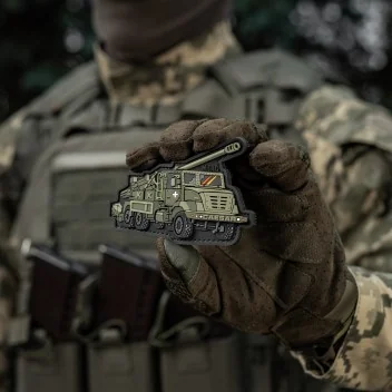 Patch Velcro CAESAR PVC 10x6.4cm M-Tac Olive