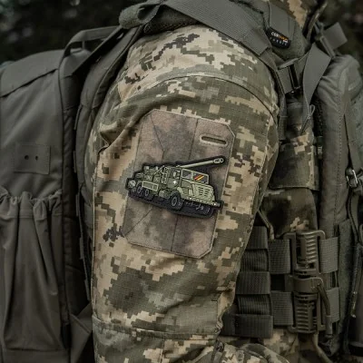 Patch Velcro CAESAR PVC 10x6.4cm M-Tac Olive