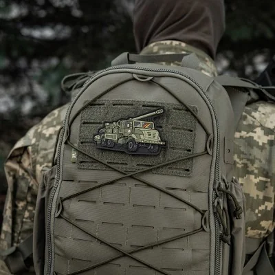 Patch Velcro CAESAR PVC 10x6.4cm M-Tac Olive