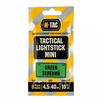 Bâtons lumineux 4,5 x 40 mm (10 unités) 8h M-Tac Vert