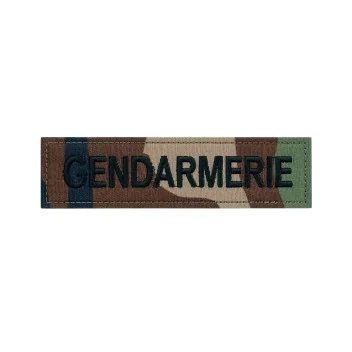 Bande Patronymique Brodé GENDARMERIE Camo