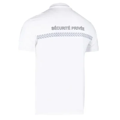 Polo sécurité privée Blanc GK SAFETEK *