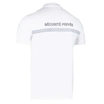 Polo sécurité privée Blanc GK SAFETEK *