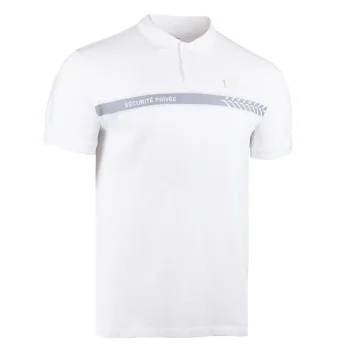 Polo sécurité privée Blanc GK SAFETEK *